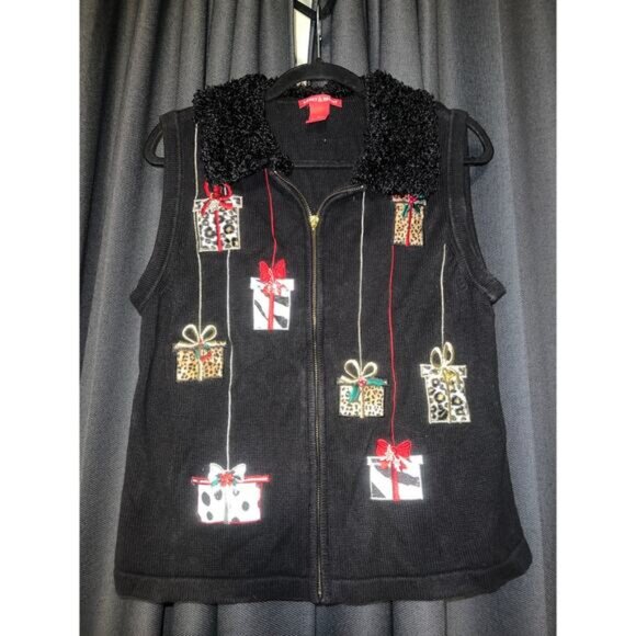 Ugly Christmas Sweater Xmas Vest Size Medium - Picture 1 of 3
